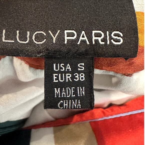 Lucy Paris – Palm Canyon Striped Wide-Leg Pants – Multicolor – Small - Picture 2 of 6